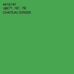 #47A74F - Chateau Green Color Image