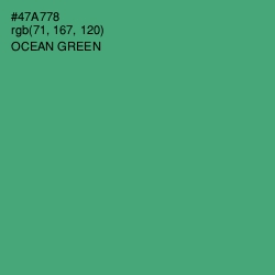 #47A778 - Ocean Green Color Image