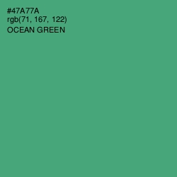 #47A77A - Ocean Green Color Image
