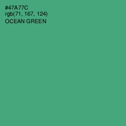 #47A77C - Ocean Green Color Image