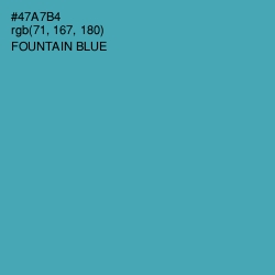 #47A7B4 - Fountain Blue Color Image