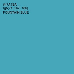 #47A7BA - Fountain Blue Color Image