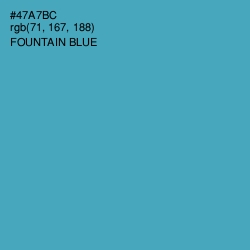 #47A7BC - Fountain Blue Color Image