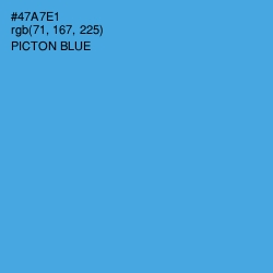 #47A7E1 - Picton Blue Color Image