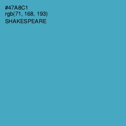 #47A8C1 - Shakespeare Color Image