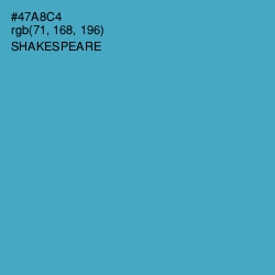 #47A8C4 - Shakespeare Color Image