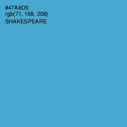 #47A8D0 - Shakespeare Color Image