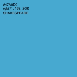 #47A9D0 - Shakespeare Color Image