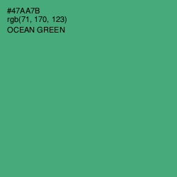 #47AA7B - Ocean Green Color Image