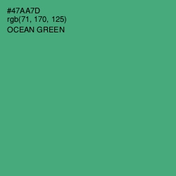 #47AA7D - Ocean Green Color Image