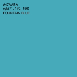 #47AABA - Fountain Blue Color Image