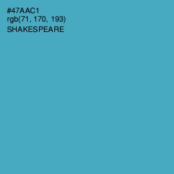 #47AAC1 - Shakespeare Color Image