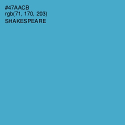 #47AACB - Shakespeare Color Image