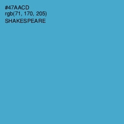 #47AACD - Shakespeare Color Image