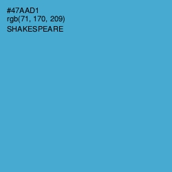 #47AAD1 - Shakespeare Color Image