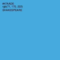 #47AADE - Shakespeare Color Image