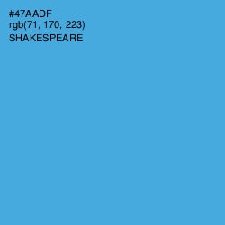 #47AADF - Shakespeare Color Image