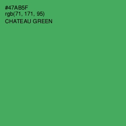 #47AB5F - Chateau Green Color Image