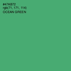 #47AB72 - Ocean Green Color Image