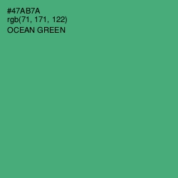 #47AB7A - Ocean Green Color Image
