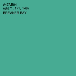 #47AB94 - Breaker Bay Color Image