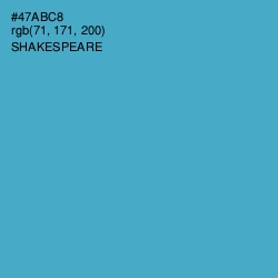 #47ABC8 - Shakespeare Color Image