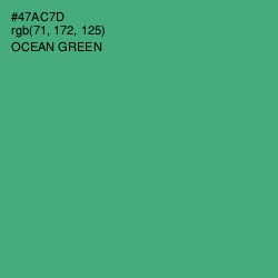 #47AC7D - Ocean Green Color Image