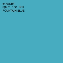 #47ACBF - Fountain Blue Color Image