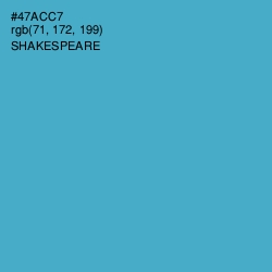 #47ACC7 - Shakespeare Color Image