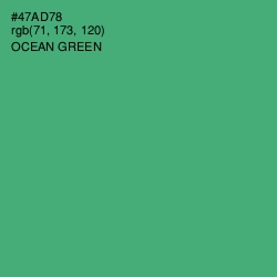 #47AD78 - Ocean Green Color Image