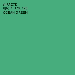 #47AD7D - Ocean Green Color Image