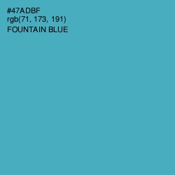 #47ADBF - Fountain Blue Color Image