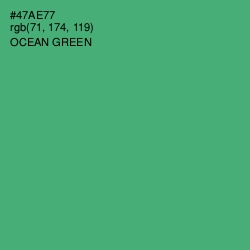 #47AE77 - Ocean Green Color Image