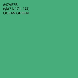 #47AE7B - Ocean Green Color Image