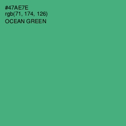 #47AE7E - Ocean Green Color Image