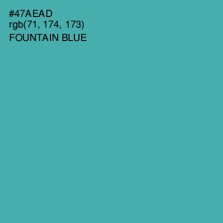 #47AEAD - Fountain Blue Color Image