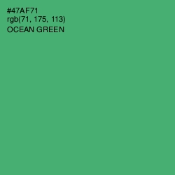 #47AF71 - Ocean Green Color Image