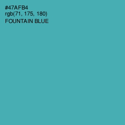 #47AFB4 - Fountain Blue Color Image