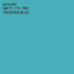 #47AFB7 - Fountain Blue Color Image