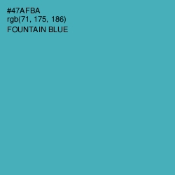 #47AFBA - Fountain Blue Color Image