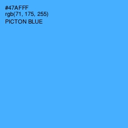 #47AFFF - Picton Blue Color Image