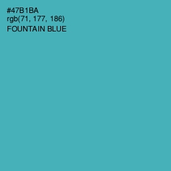 #47B1BA - Fountain Blue Color Image