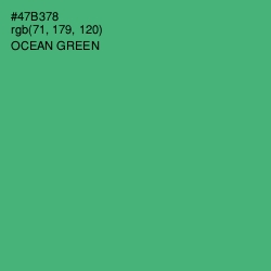 #47B378 - Ocean Green Color Image