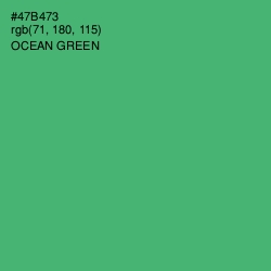 #47B473 - Ocean Green Color Image