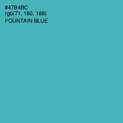#47B4BC - Fountain Blue Color Image