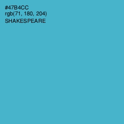 #47B4CC - Shakespeare Color Image