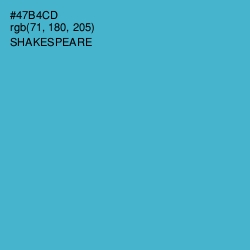 #47B4CD - Shakespeare Color Image