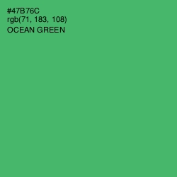 #47B76C - Ocean Green Color Image