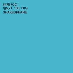 #47B7CC - Shakespeare Color Image