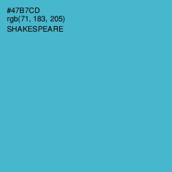 #47B7CD - Shakespeare Color Image